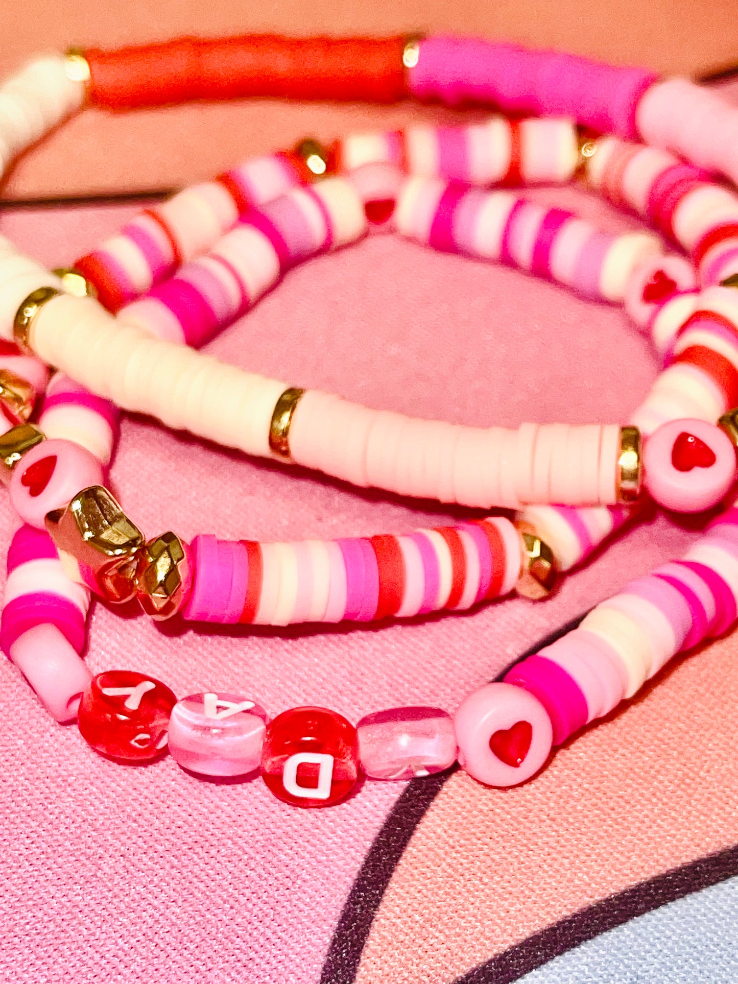 Valentines theme bracelets
